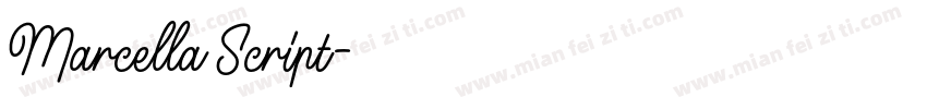 Marcella Script字体转换